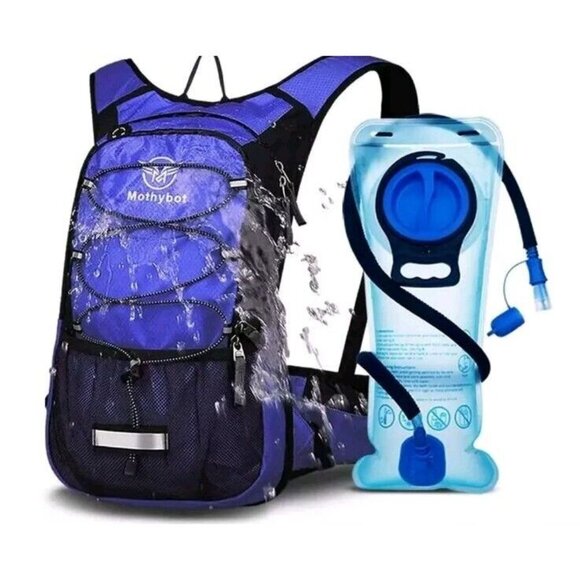 Mothybot Hydration Pack, Insulated Hydration Backpack with 2L Water Bladder Teal - Picture 6 of 10